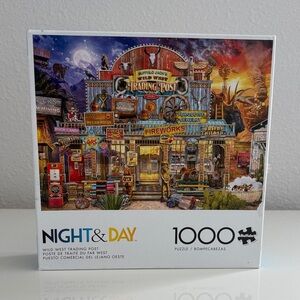 Buffalo Games Night & Day Wild West Trading Post Puzzle - 1000 Pieces